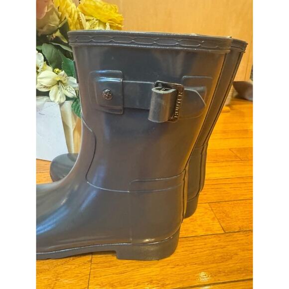 nwob Hunters Boots Women's Original BLACK Short Boots UK6 US 8 (1500 - Picture 11 of 12